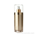 Wholesale luxurious acrylic round golden cosmetic bottle/jars with good price